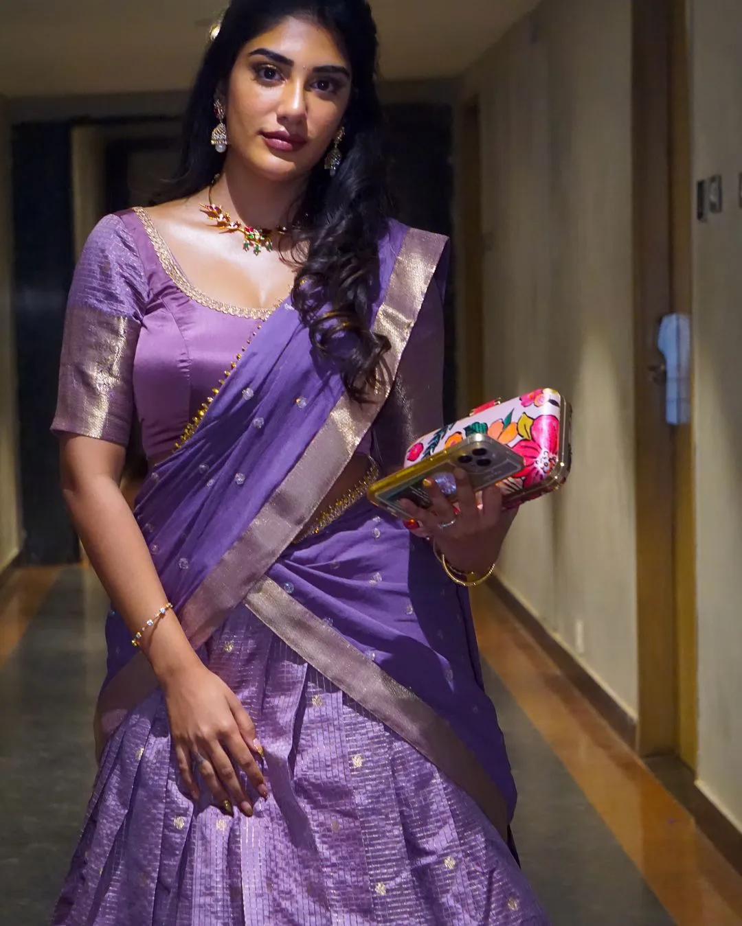 Supritha Stunning Looks in Half Saree