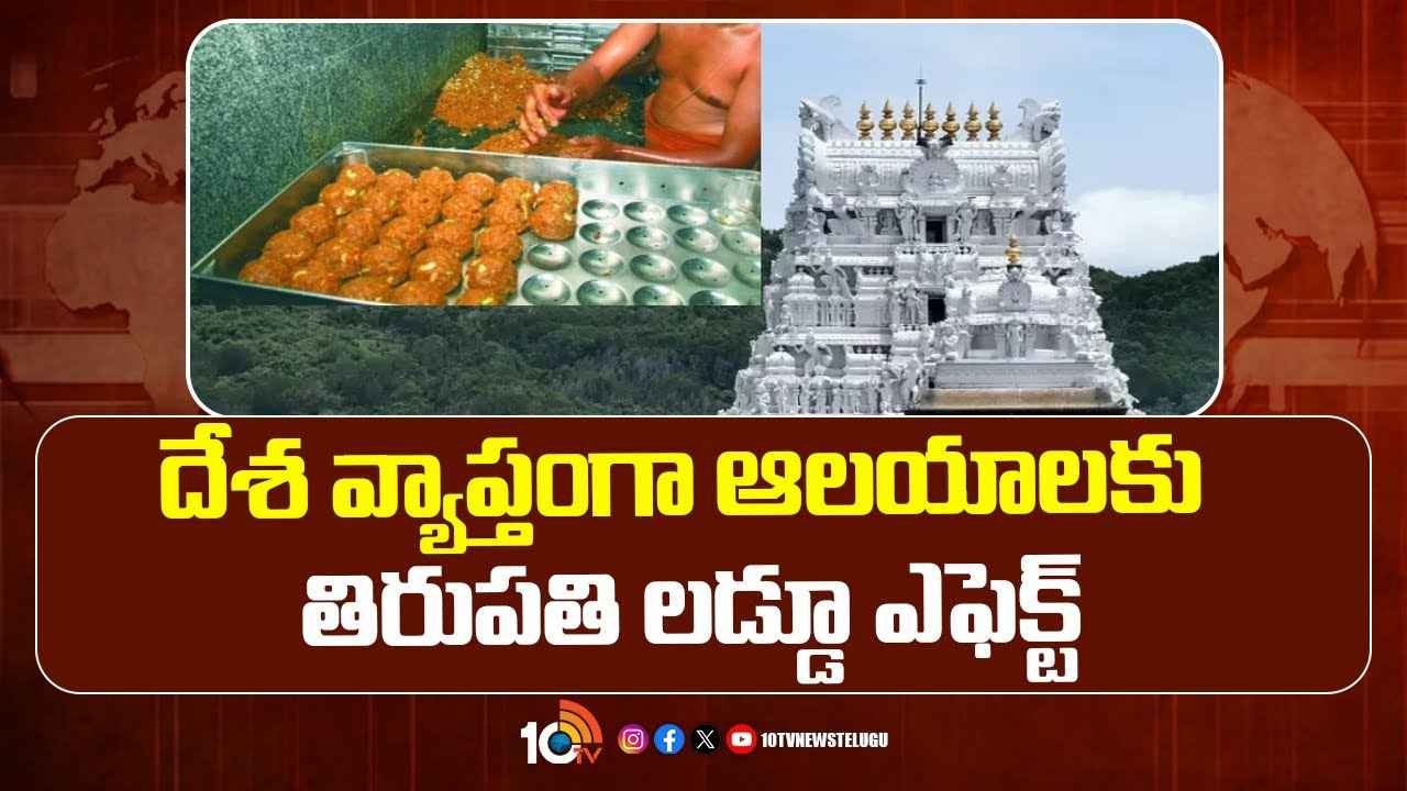 దేశవ్యాప్తంగా ఉన్న దేవాలయాలపై తిరుమల లడ్డూ ఎఫెక్ట్.. కీలక ఆదేశాలు జారీ.. దేశవ్యాప్తంగా ఉన్న దేవాలయాలపై తిరుమల లడ్డూ ఎఫెక్ట్.. కీలక ఆదేశాలు జారీ..