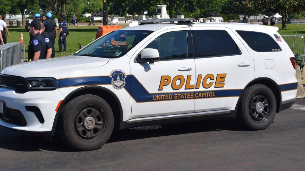 US Police van