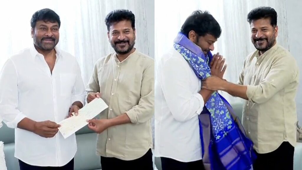 Megastar Chiranjeevi Meets Telangana CM Revanth Reddy