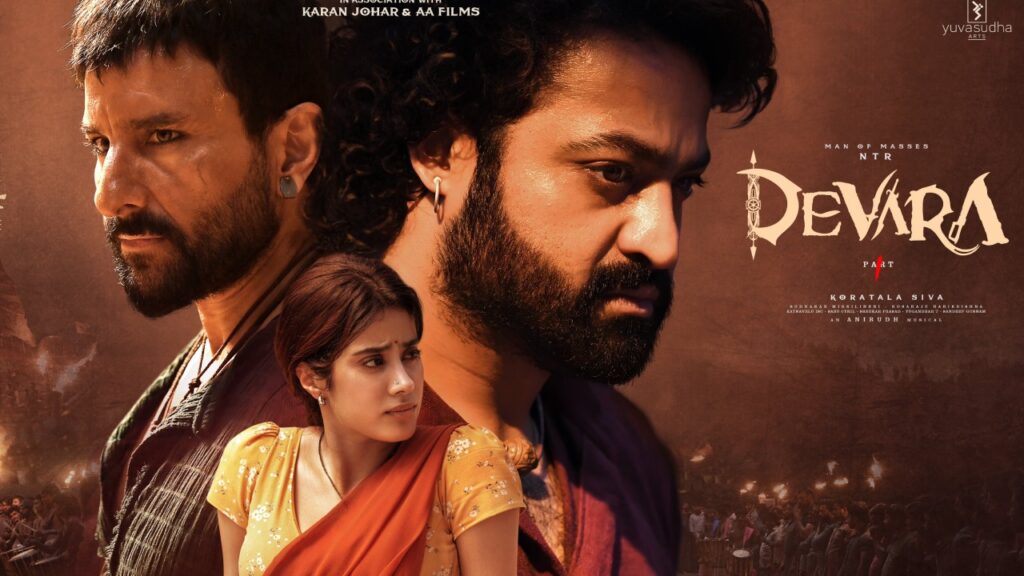 NTR Saif Alikhan Janhvi kapoor Devara Poster Released