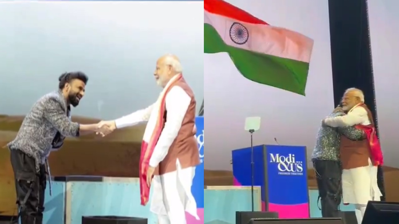 PM Modi – DSP : అమెరికాలో స్టేజిపై మన దేవిశ్రీ ప్రసాద్ ని హత్తుకున్న ప్రధాని మోదీ.. పుష్ప శ్రీవల్లి పాటతో.. PM Modi – DSP : అమెరికాలో స్టేజిపై మన దేవిశ్రీ ప్రసాద్ ని హత్తుకున్న ప్రధాని మోదీ.. పుష్ప శ్రీవల్లి పాటతో..