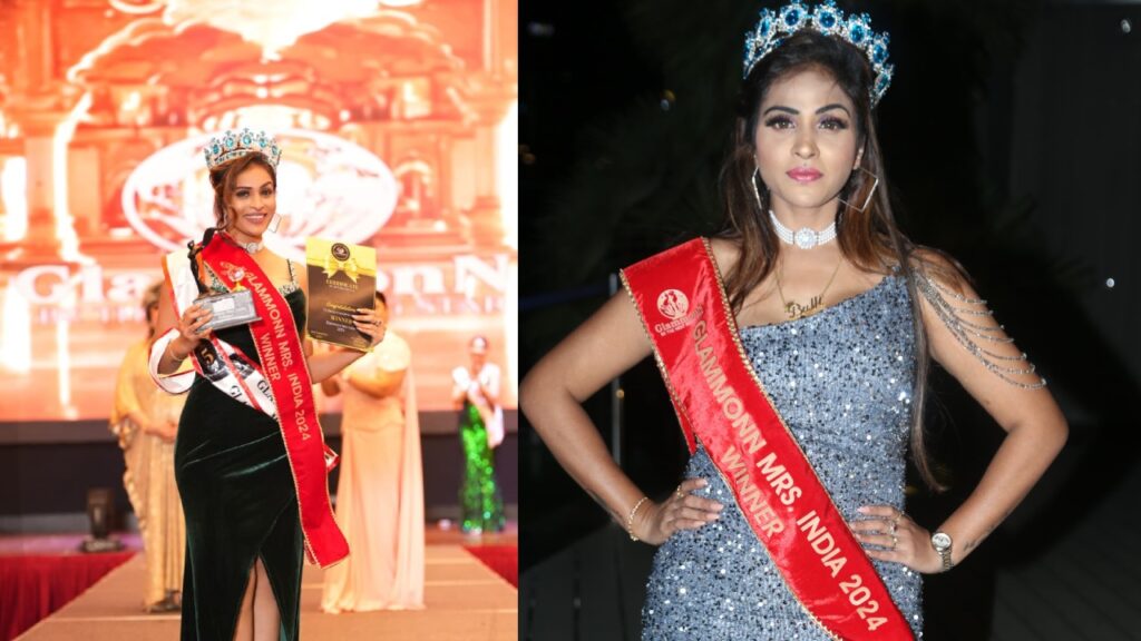 Actress Hemalatha Reddy Wins Glammon's Mrs. India 2024 Award
