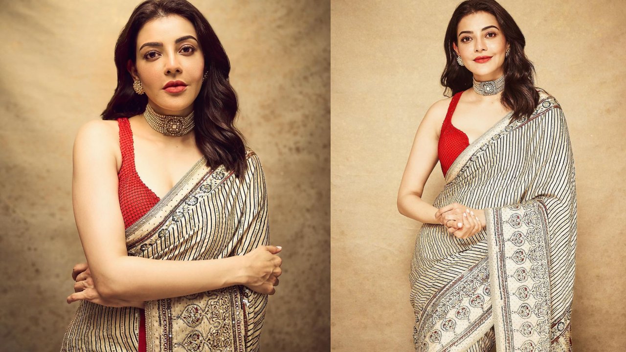 kajal Aggarwal : చీరలో కాజల్ అగర్వాల్ కవ్వింపులు..