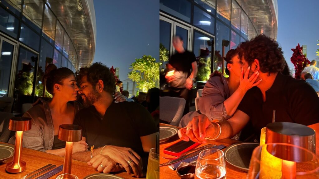 Nayanthara Shares Cute Photos with her Husband Vignesh Shivan and says Birthday Wishes