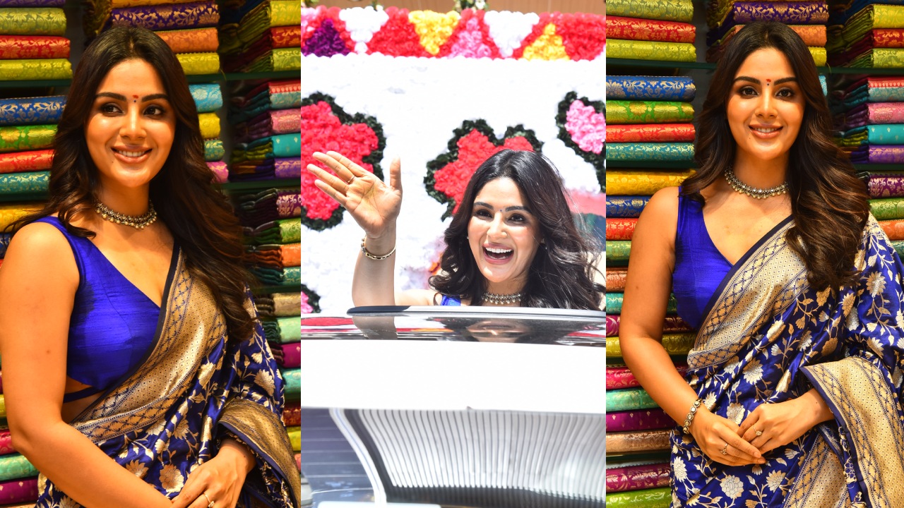 Samyuktha : షాపింగ్ మాల్ ఓపెనింగ్‌లో చీరకట్టులో సందడి చేసిన సంయుక్త..