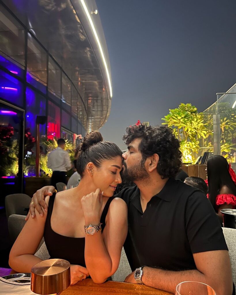 Nayanthara Shares Cute Photos with her Husband Vignesh Shivan and says Birthday Wishes 