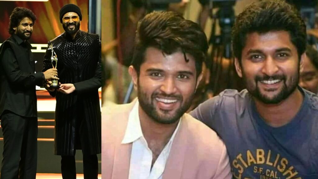 No issues Between Nani and Vijay Devarakonda Nani Received SIIMA Best Actor Award from Vijay