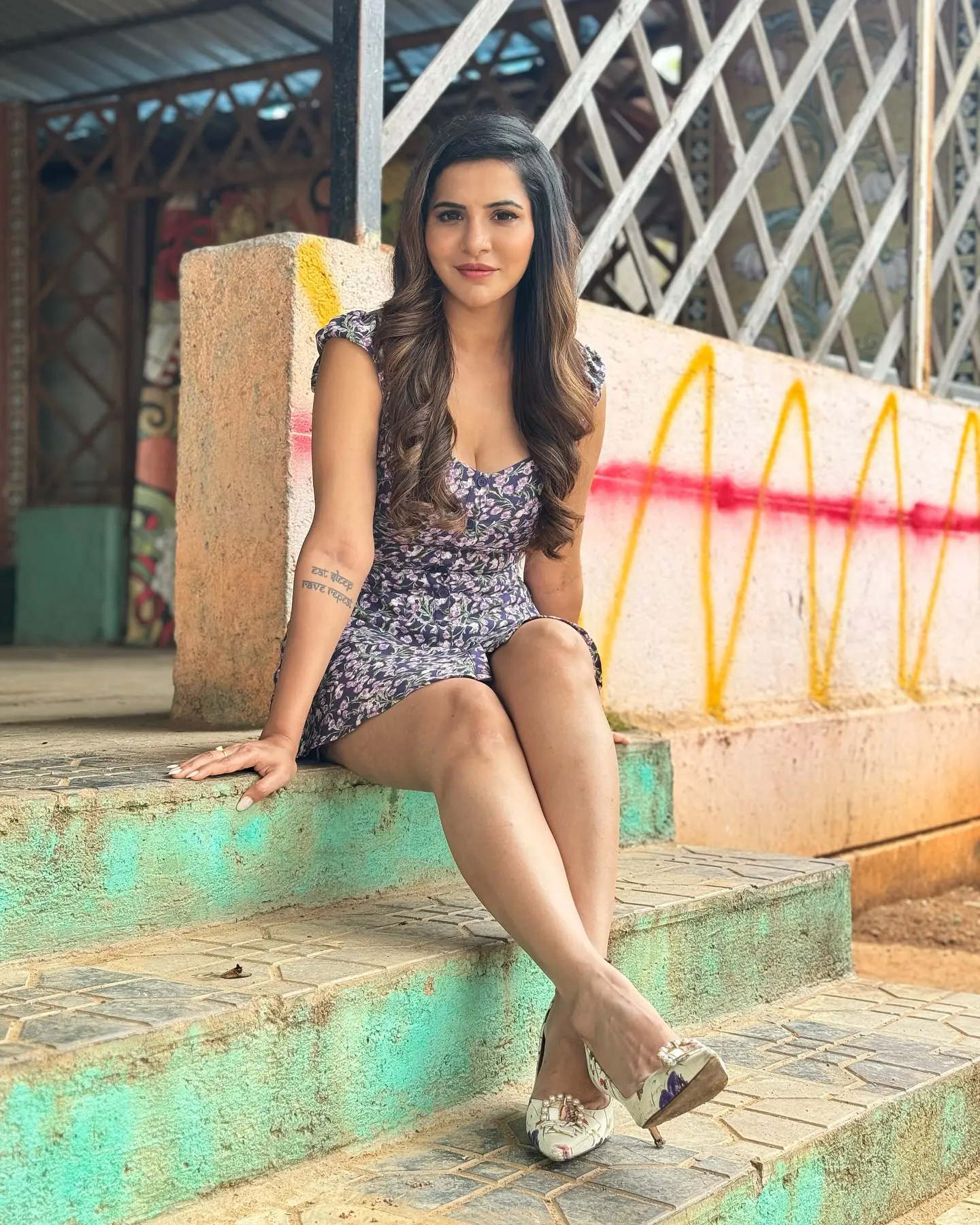 Aashu Reddy Stunning Looks in Short Dress