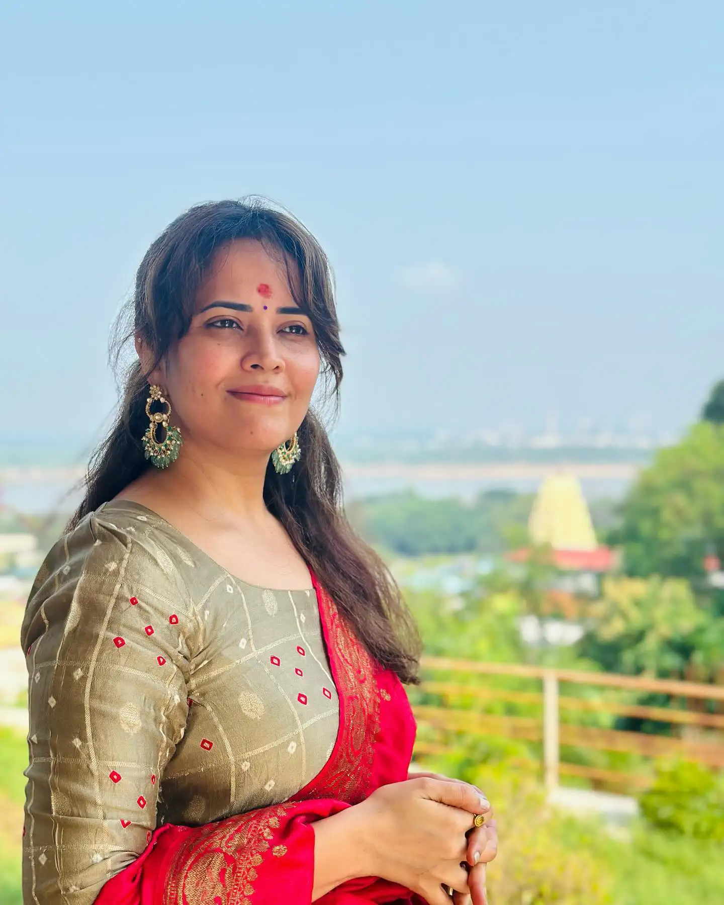 Anasuya Bharadwaj Visited Bhadrachalam Sri Rama Temple