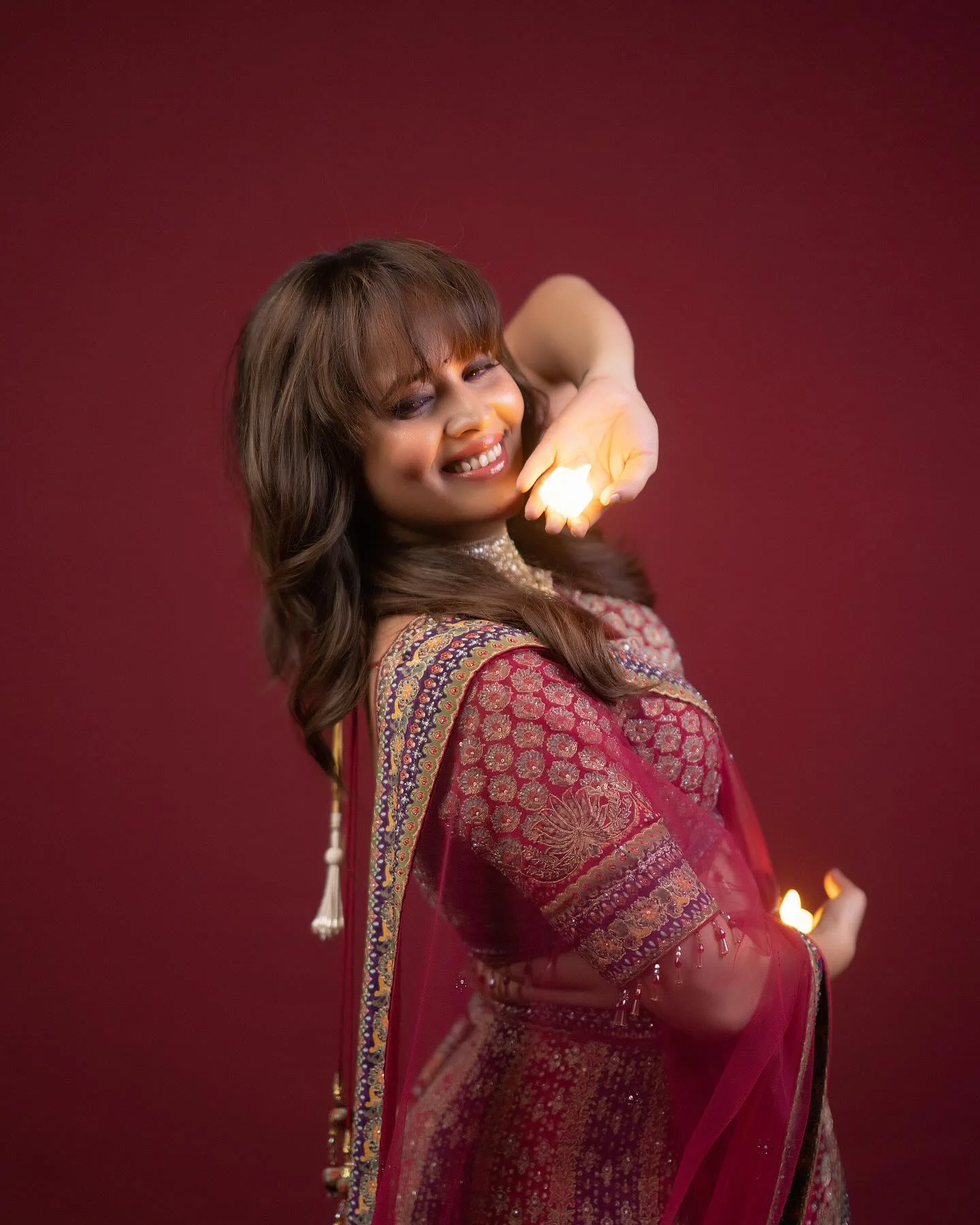 Anasuya Bharadwaj Stunning Diwali Special Photos