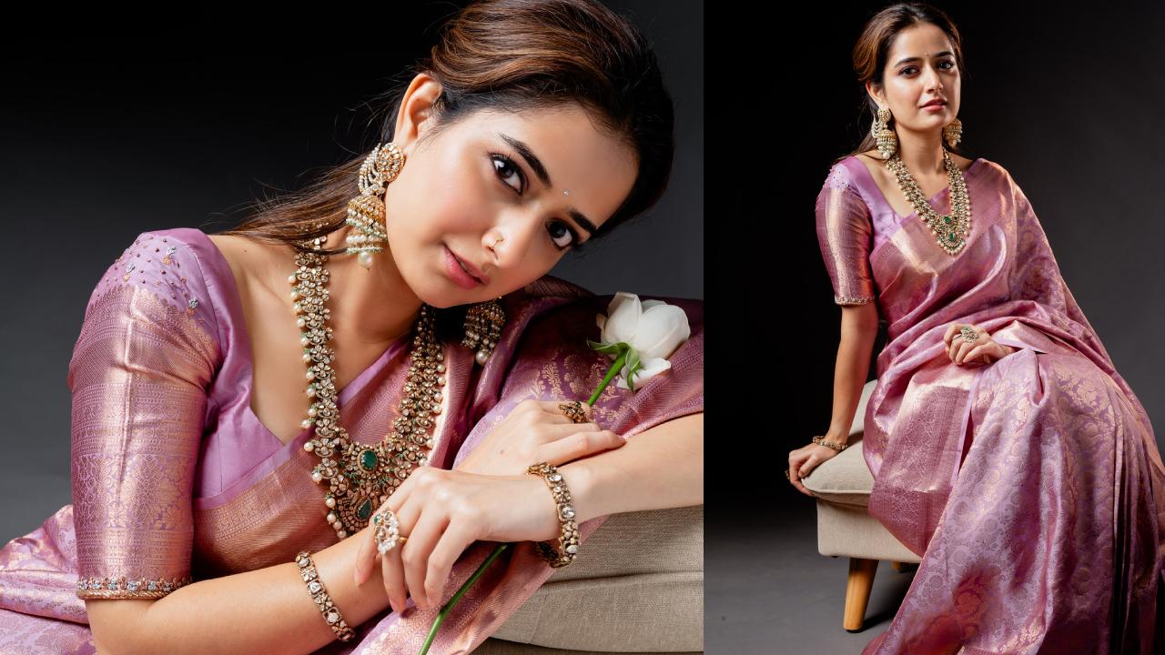 Ashika Ranganath : పట్టుచీరలో పద్దతిగా ఆషికా రంగనాథ్..