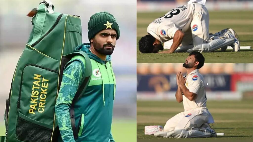Babar Reaction Goes Viral After Test Replacement Kamran Ghulam Slams Debut Ton