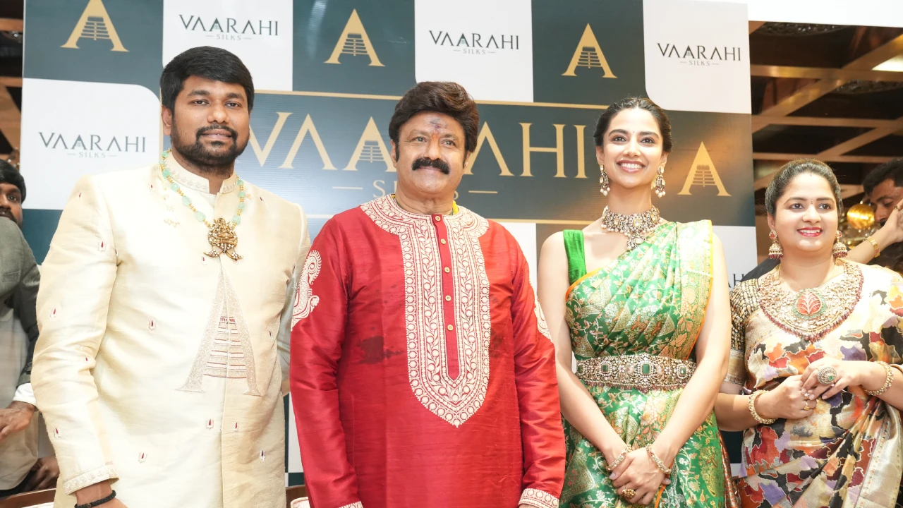 Balakrishna and Meenaakshi Chaudhary in Shopping Mall Opening