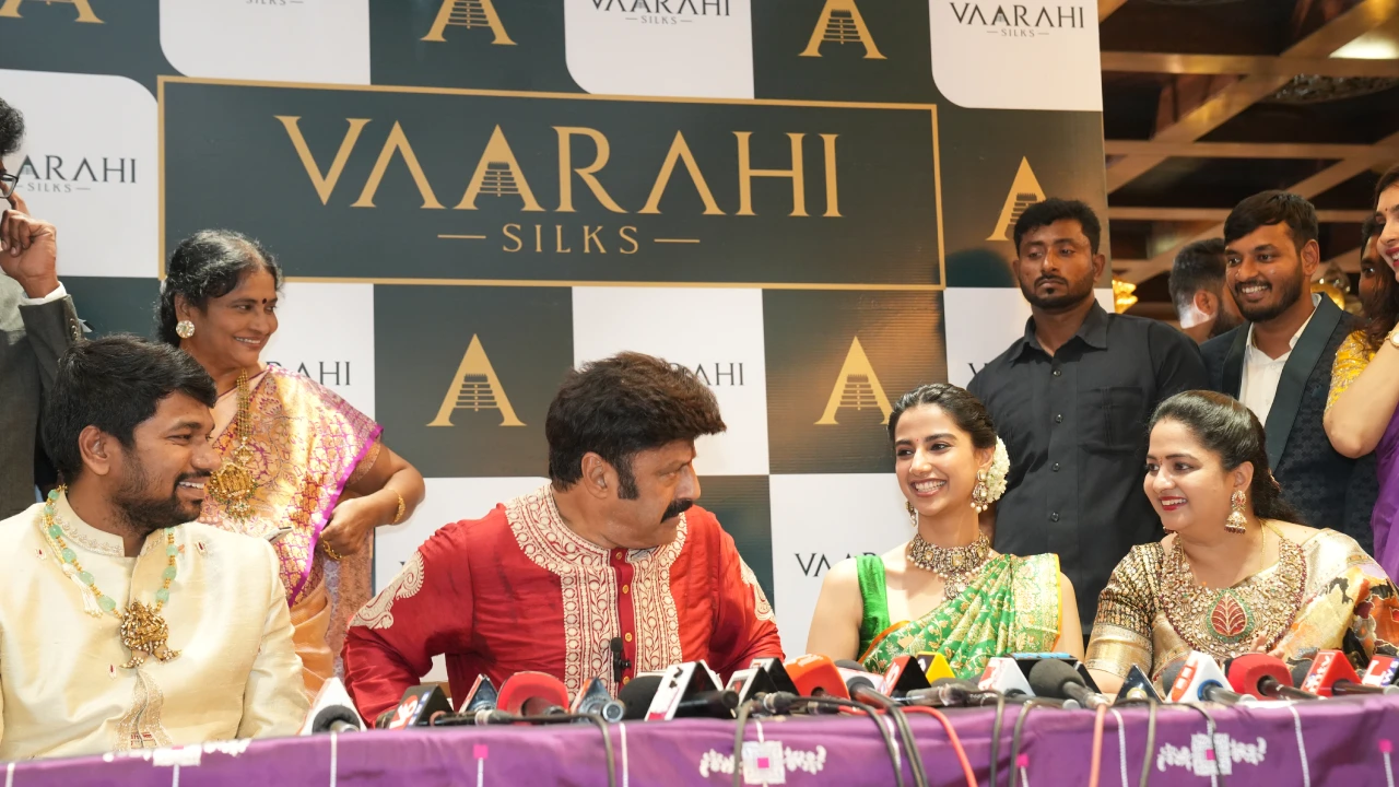 Balakrishna and Meenaakshi Chaudhary in Shopping Mall Opening