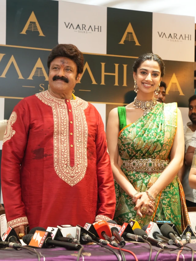 Balakrishna and Meenaakshi Chaudhary in Shopping Mall Opening