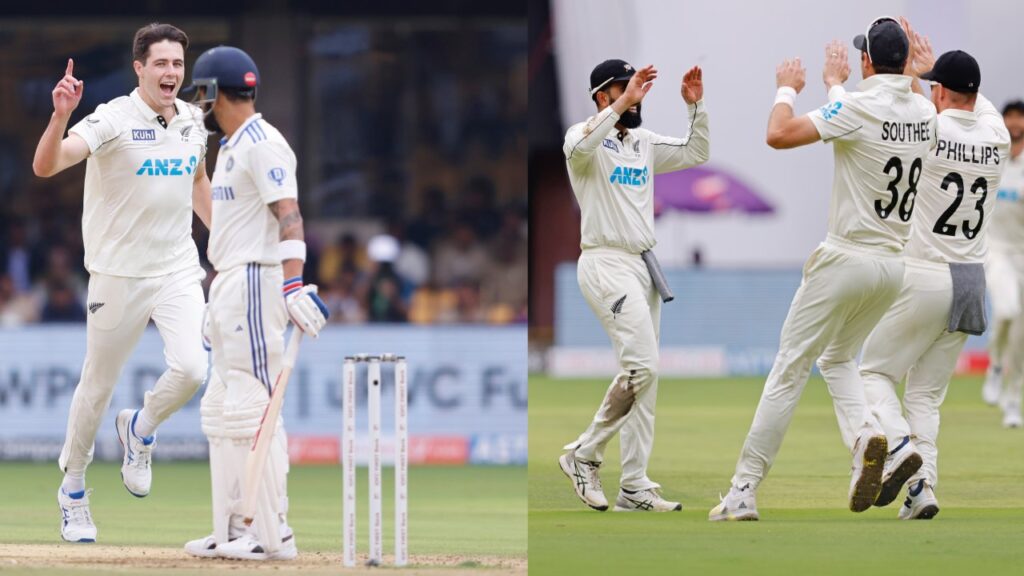 Bengaluru test India 46 all out in first innings against New Zealand