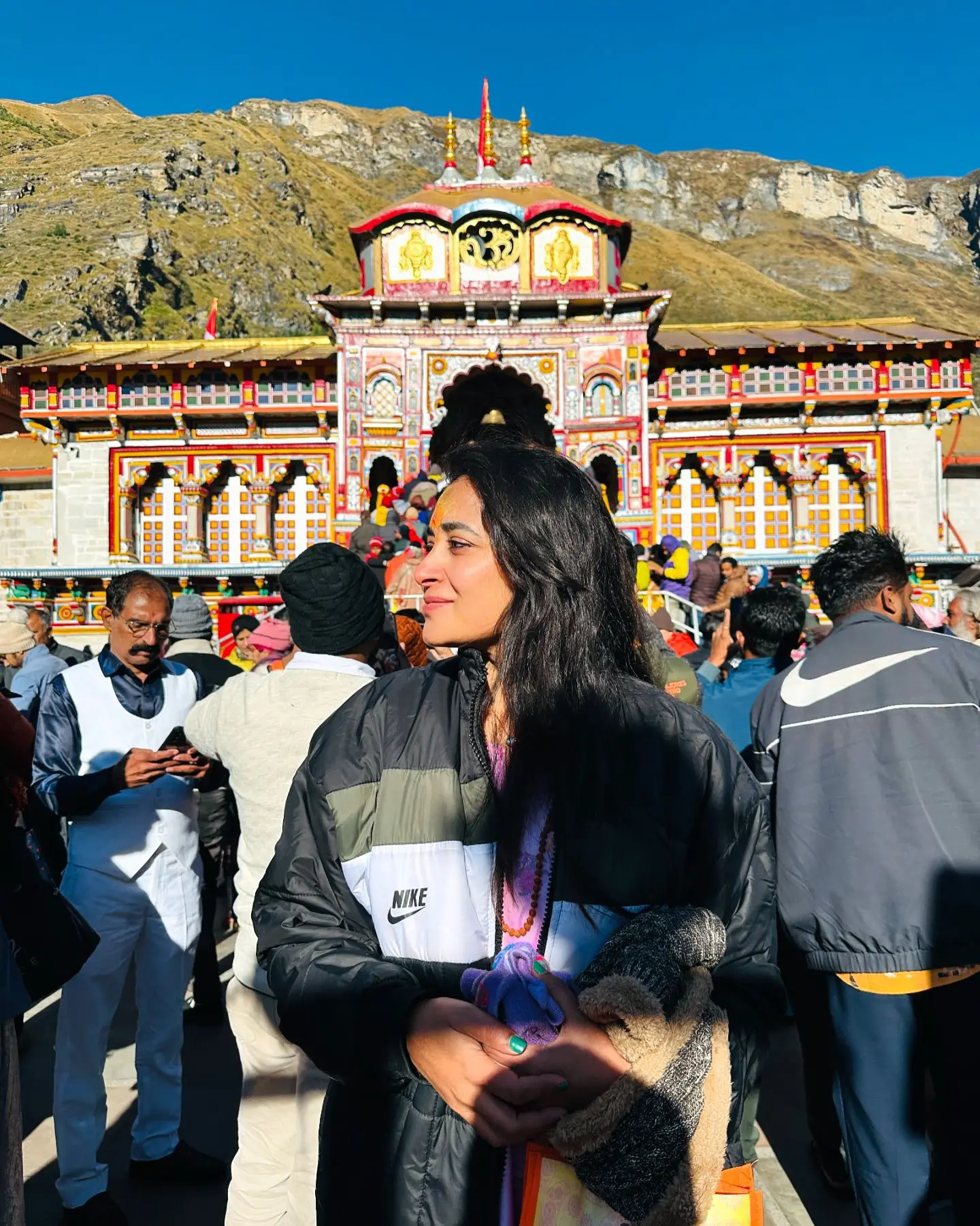 Actress Bhanu Sri Visits kedarnath Badrinath Temples