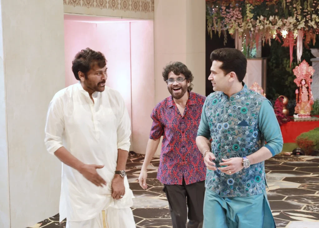 Megastar Chiranjeevi and king Nagarjuna Dasara Celebrations Photos goes Viral 