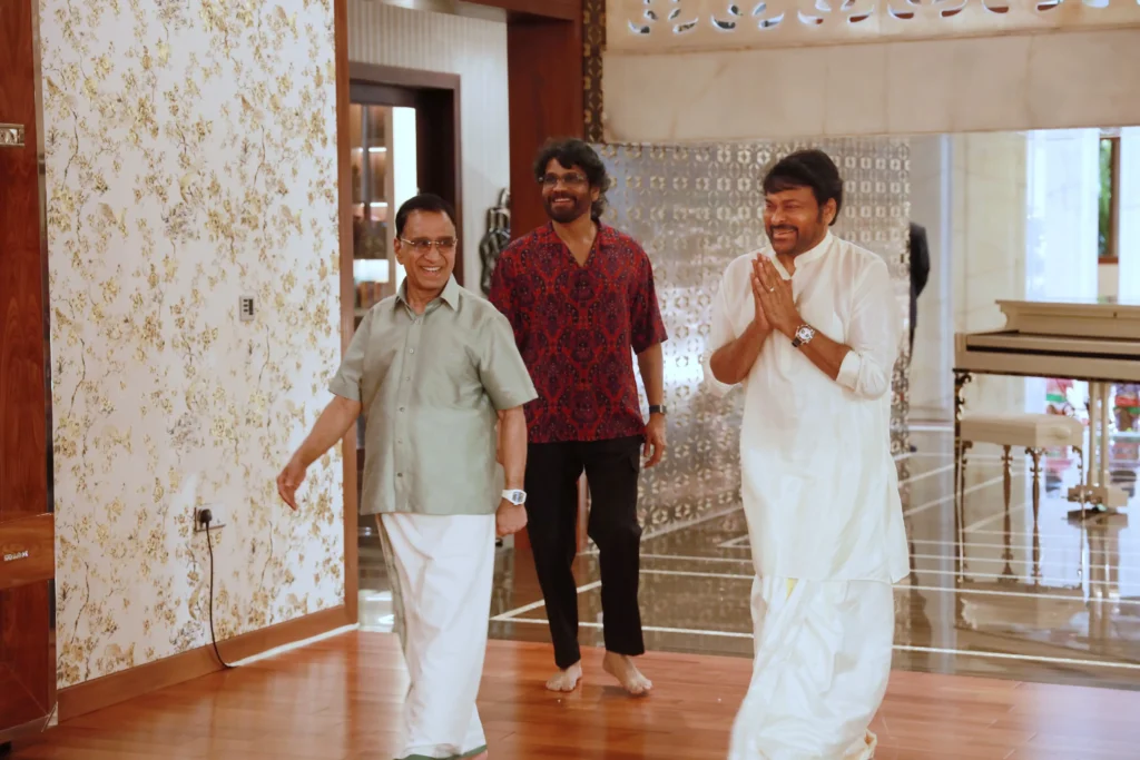 Megastar Chiranjeevi and king Nagarjuna Dasara Celebrations Photos goes Viral 