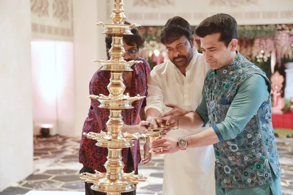 Megastar Chiranjeevi and king Nagarjuna Dasara Celebrations Photos goes Viral 