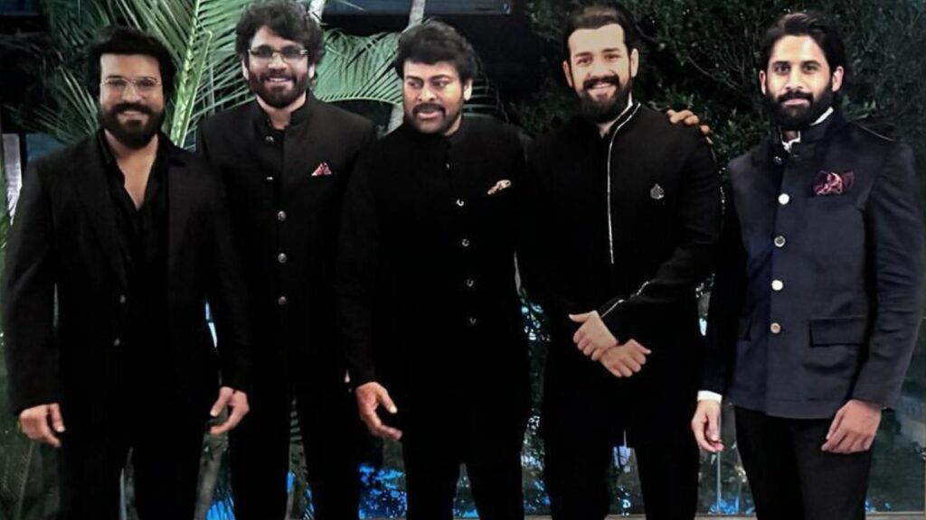 Chiranjeevi instagram post viral with descendants of Akkineni