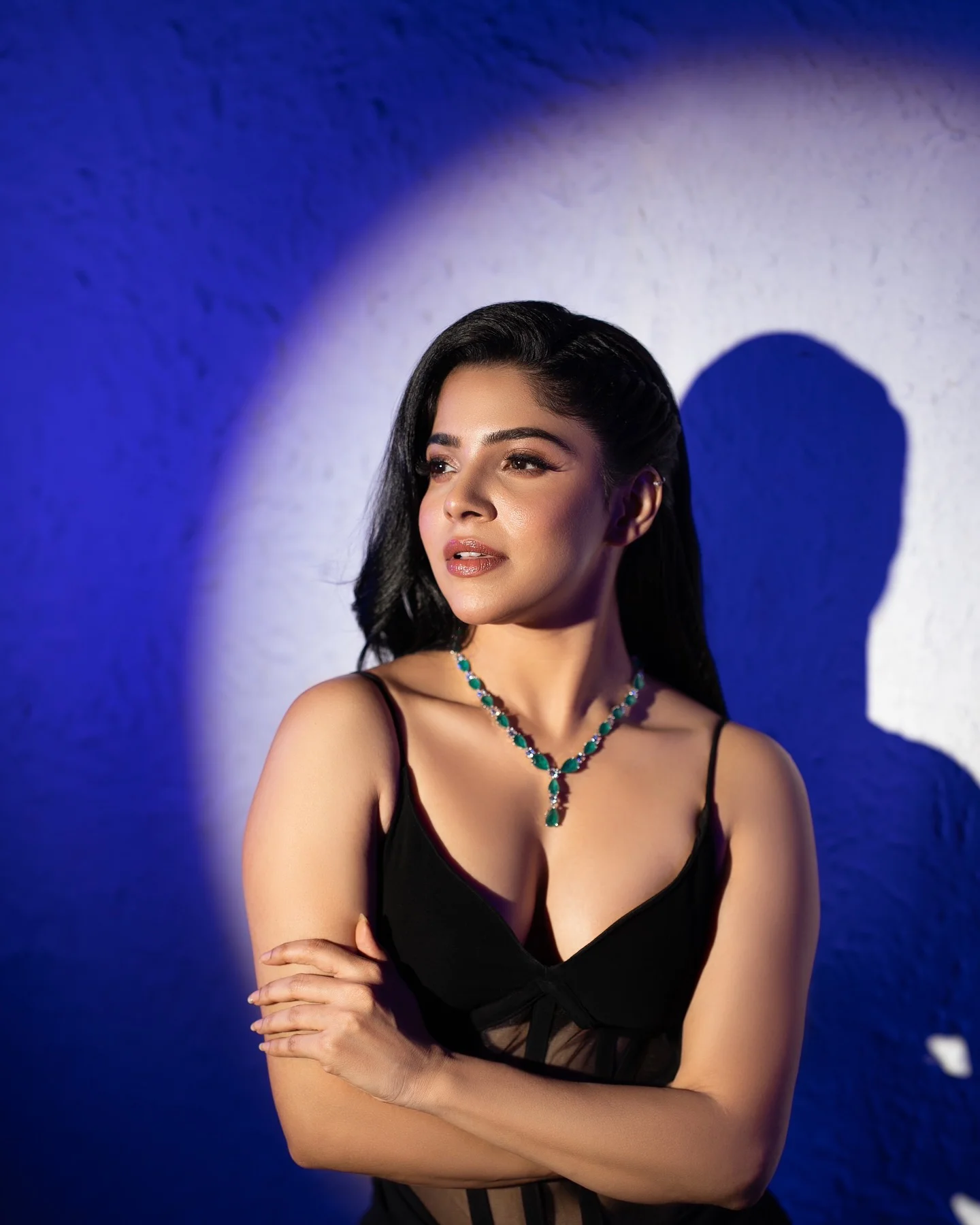 Divyabharathi Sizzling Photos in Modern Black Dress