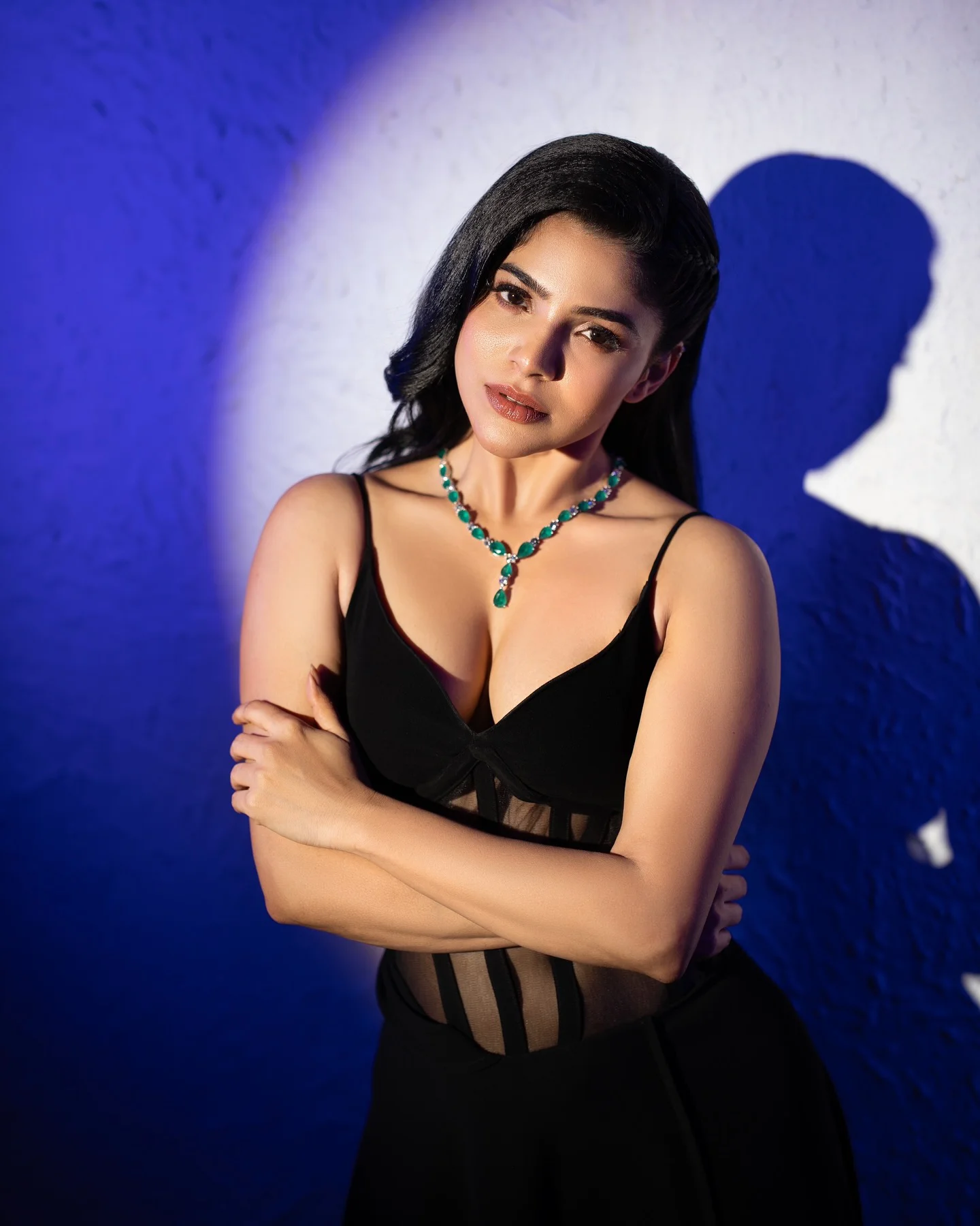 Divyabharathi Sizzling Photos in Modern Black Dress