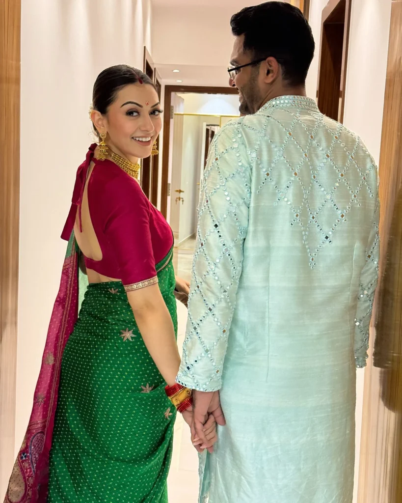 Hansika Motwani enter into new house with Husband Sohael Khaturiya Ceremony Photos goes Viral 