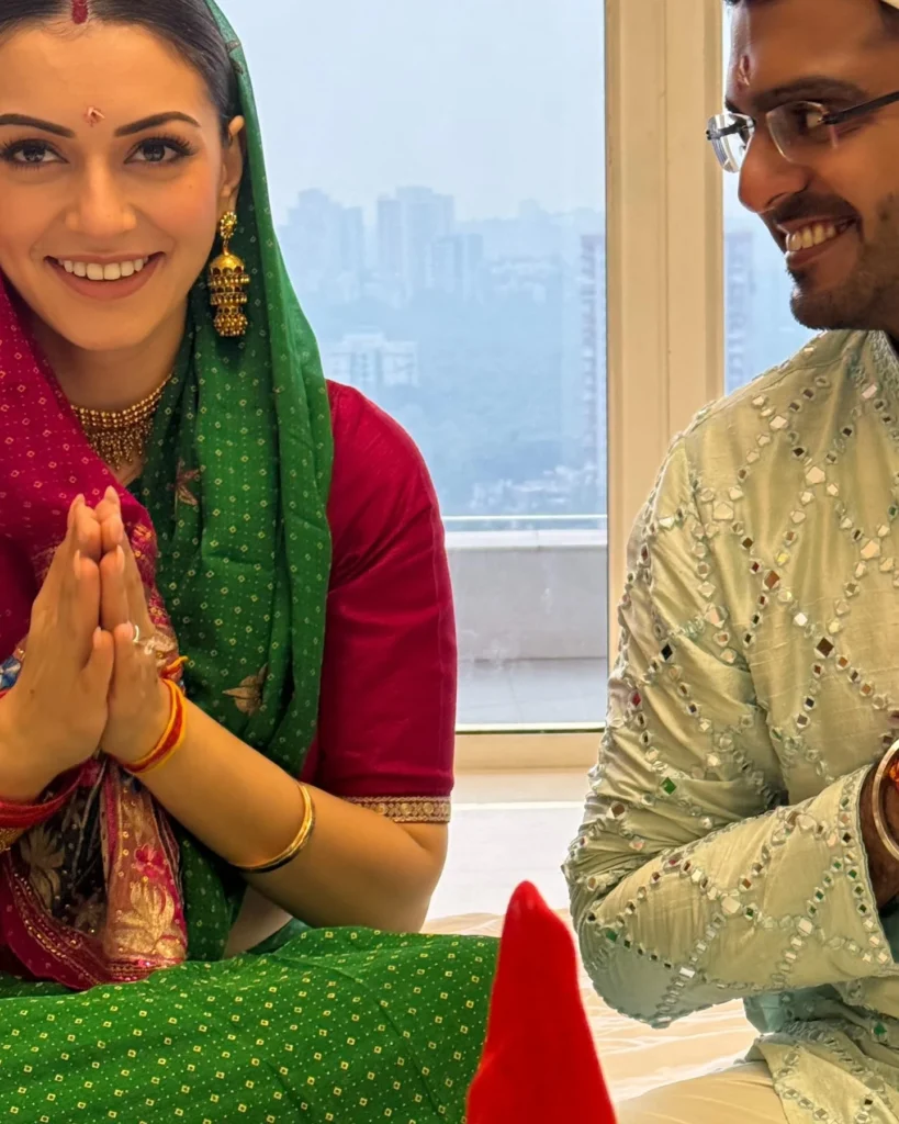 Hansika Motwani enter into new house with Husband Sohael Khaturiya Ceremony Photos goes Viral 