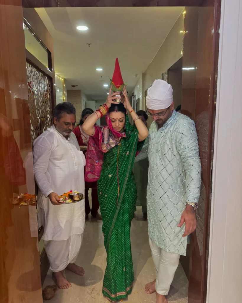 Hansika Motwani enter into new house with Husband Sohael Khaturiya Ceremony Photos goes Viral 