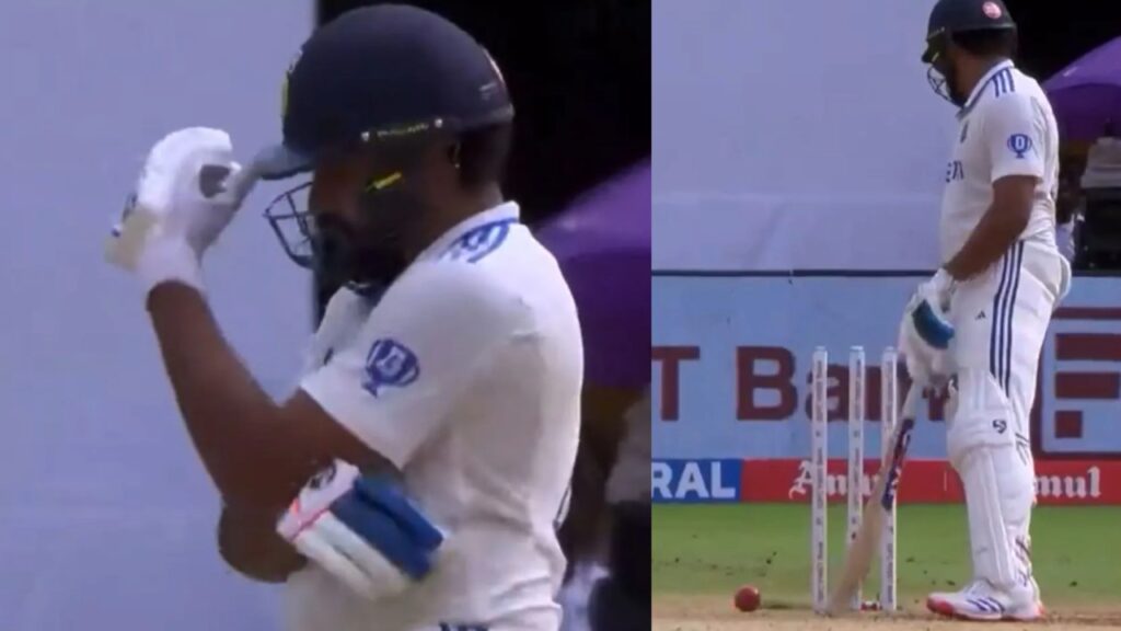 IND vs NZ 1st Test Rohit Sharma Unlucky Dismissal Stuns Fans