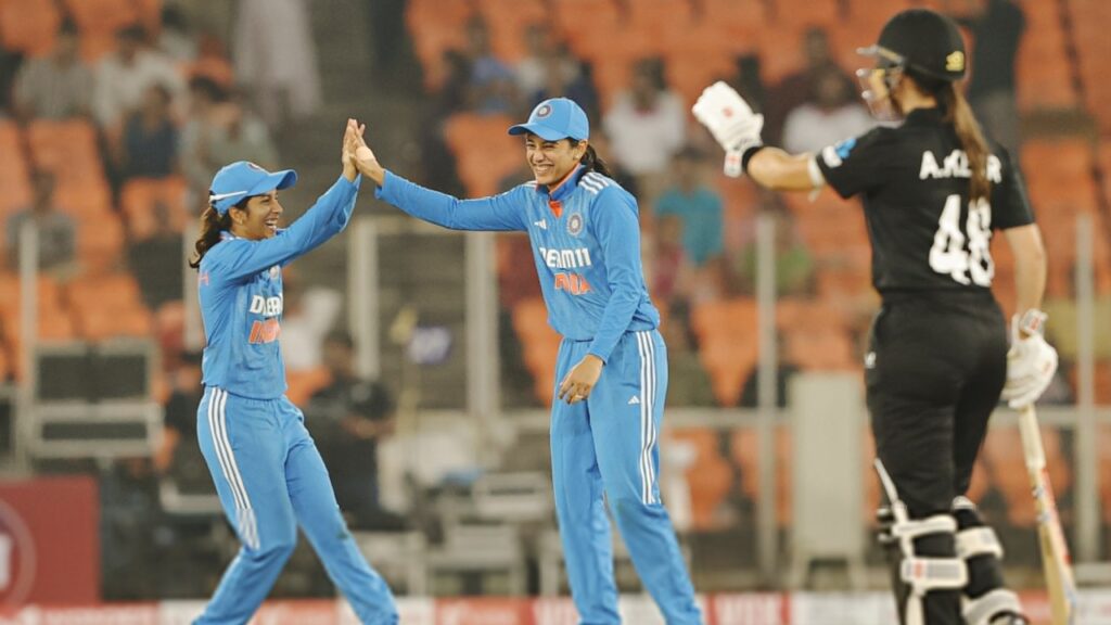 India Women won by 59 runs in first ODI against New Zealand Women