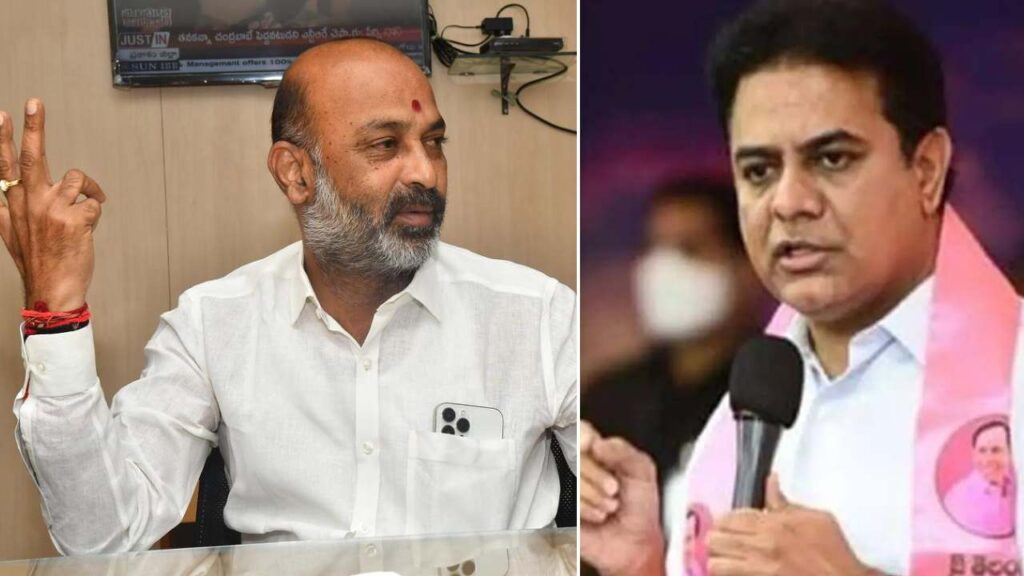 KTR and Bandi sanjay
