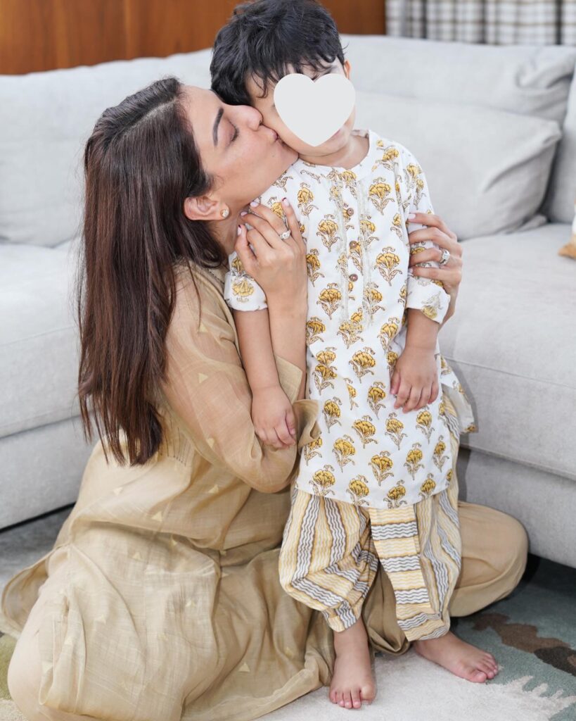 Kajal Aggarwal Shares Cute Photos with her Son Neil Kitchlu 