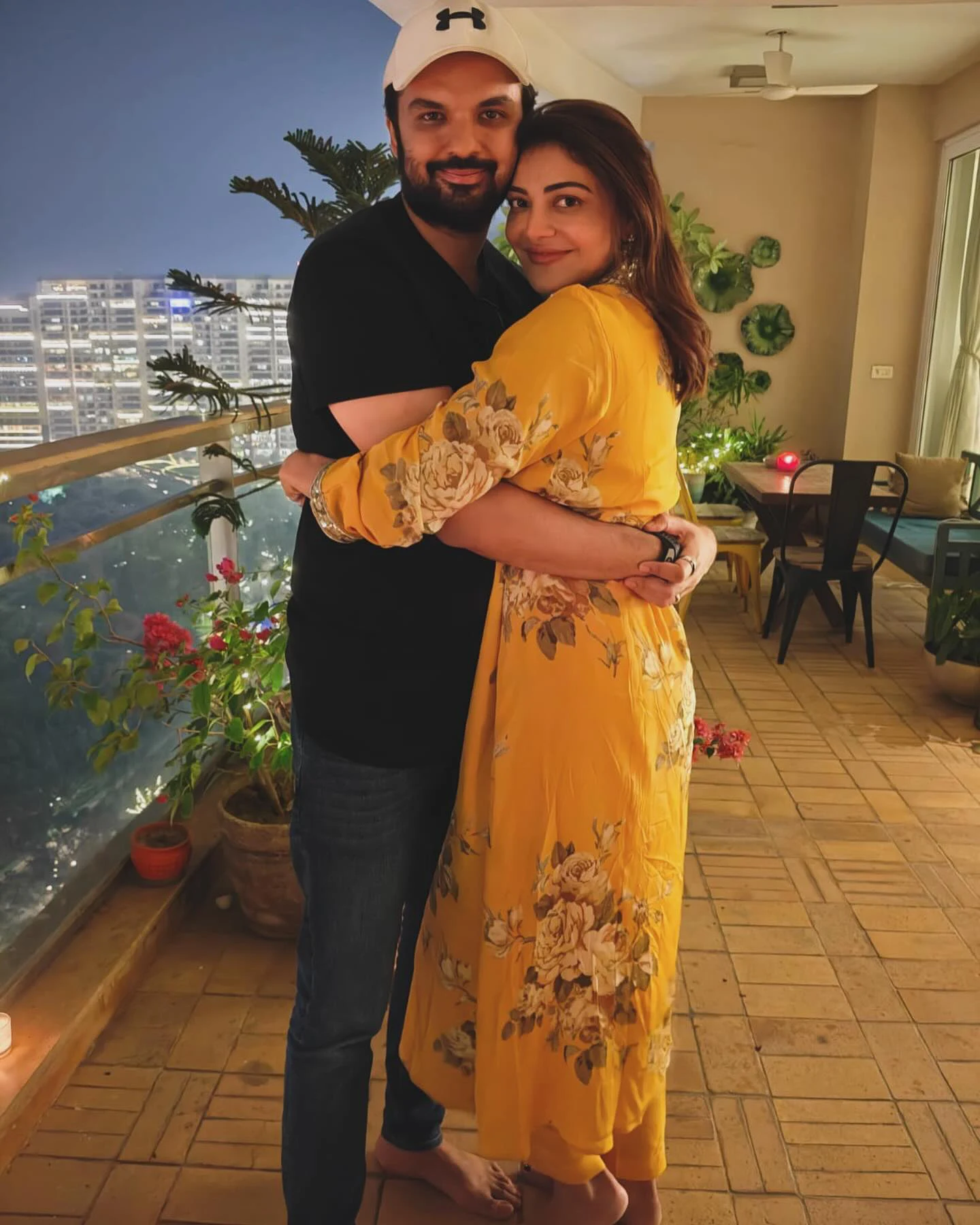Kajal Aggarwal Karva Chauth Photos with Husband