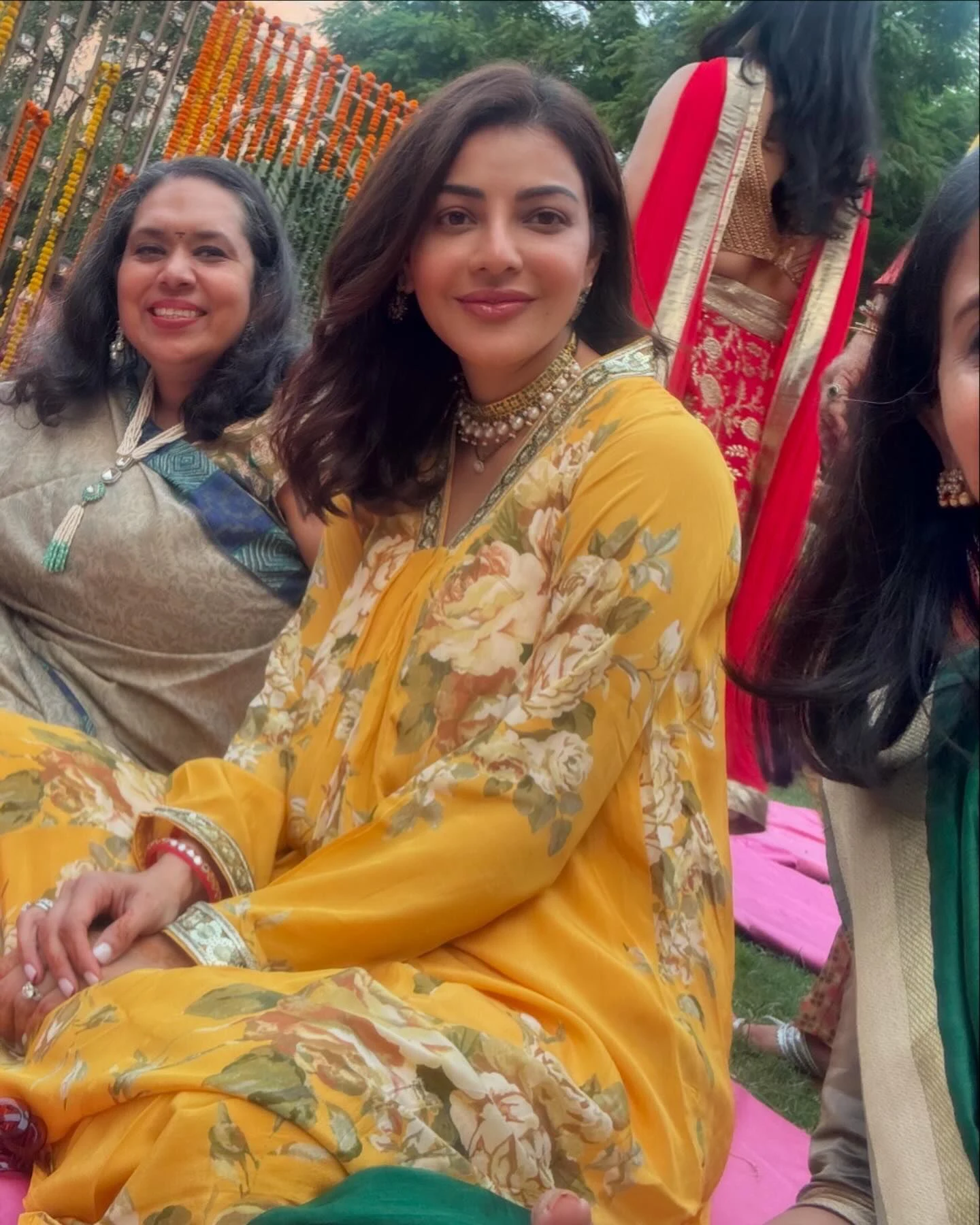Kajal Aggarwal Karva Chauth Photos with Husband