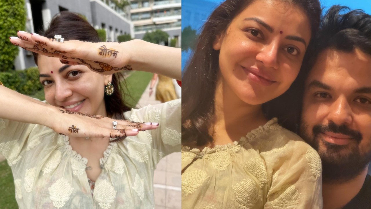 Kajal Aggarwal : భర్తతో కర్వాచౌత్ సెలబ్రేట్ హెసుకున్న కాజల్.. క్యూట్ ఫొటోలు చూశారా?