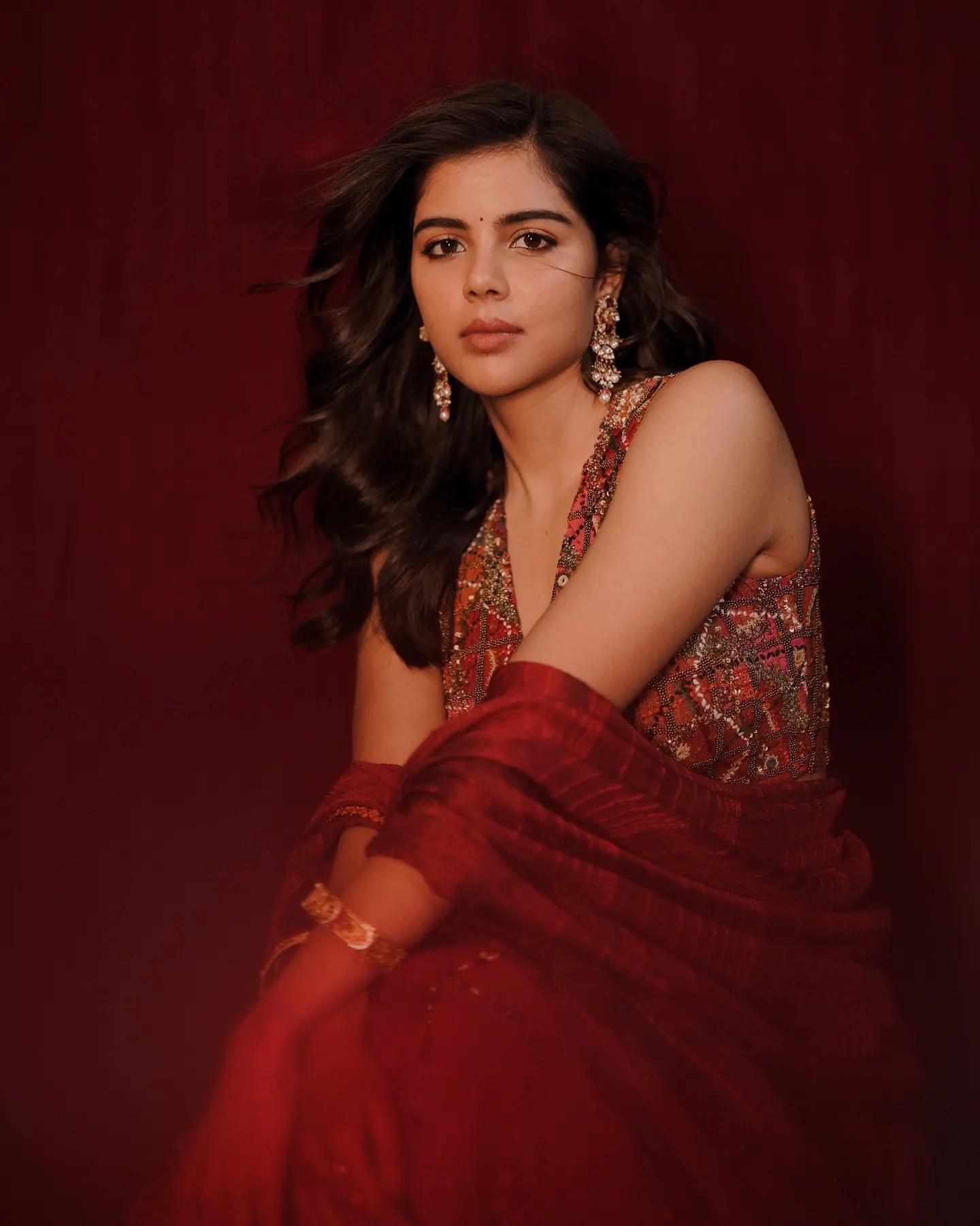Kalyani Priyadarshan Cute Looks in Traditional Attire