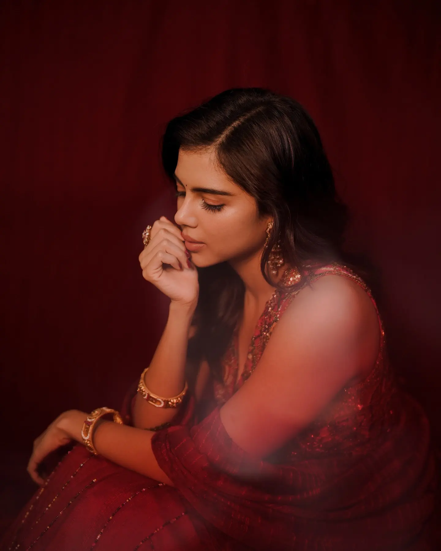 Kalyani Priyadarshan Cute Looks in Traditional Attire