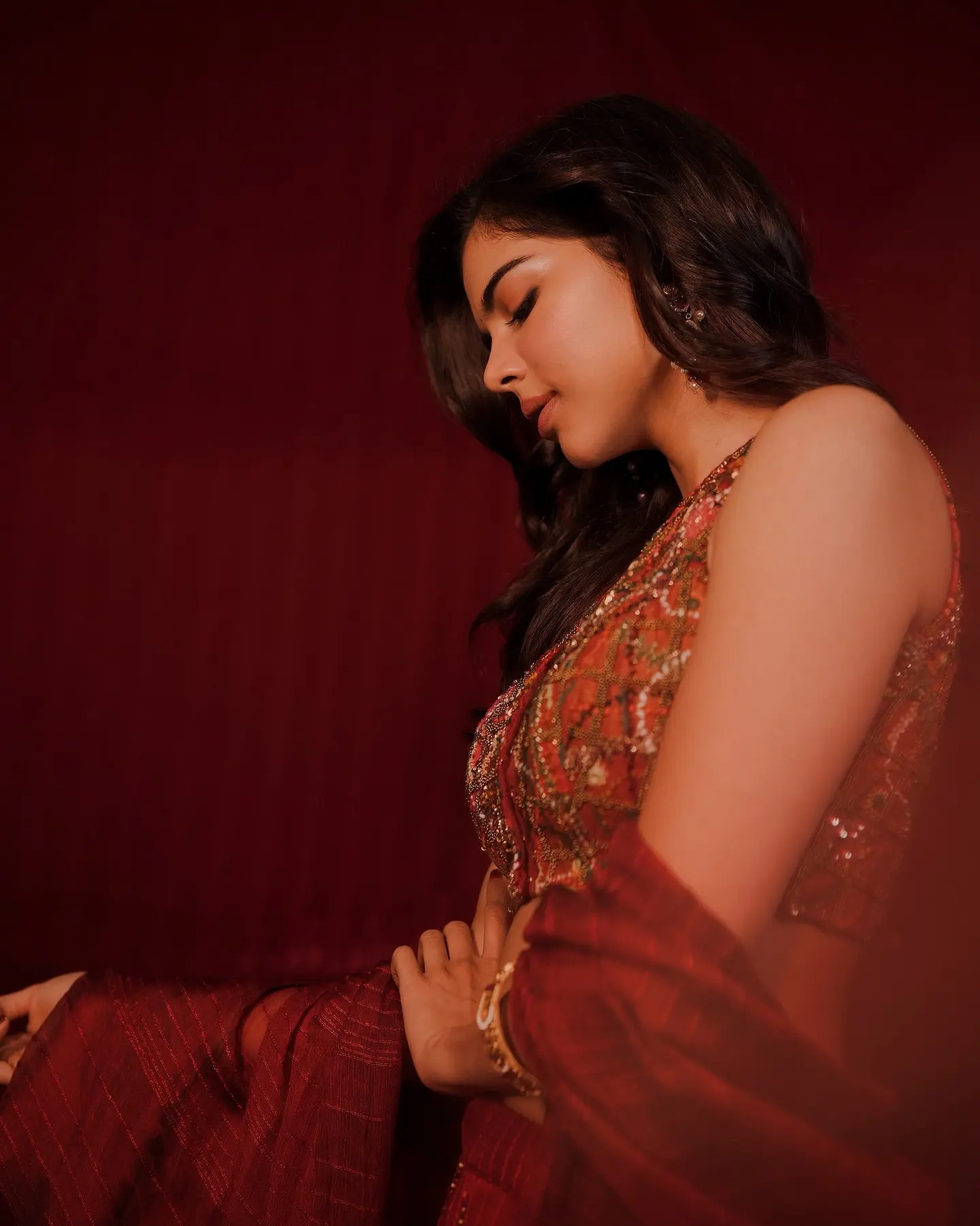 Kalyani Priyadarshan Cute Looks in Traditional Attire