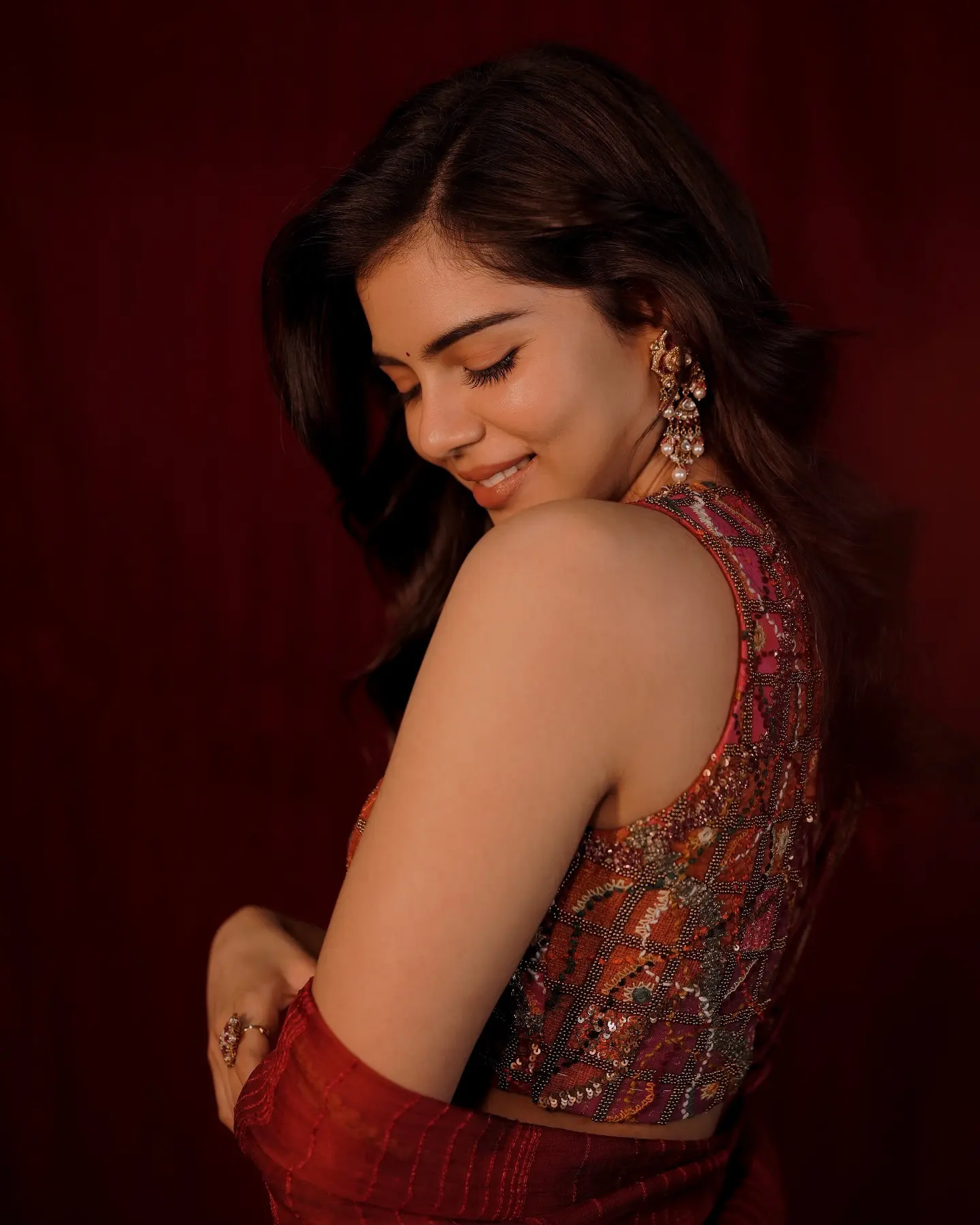 Kalyani Priyadarshan Cute Looks in Traditional Attire