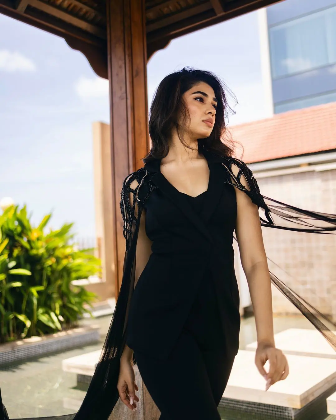 Krithi Shetty Stylish Looks in Black Dress