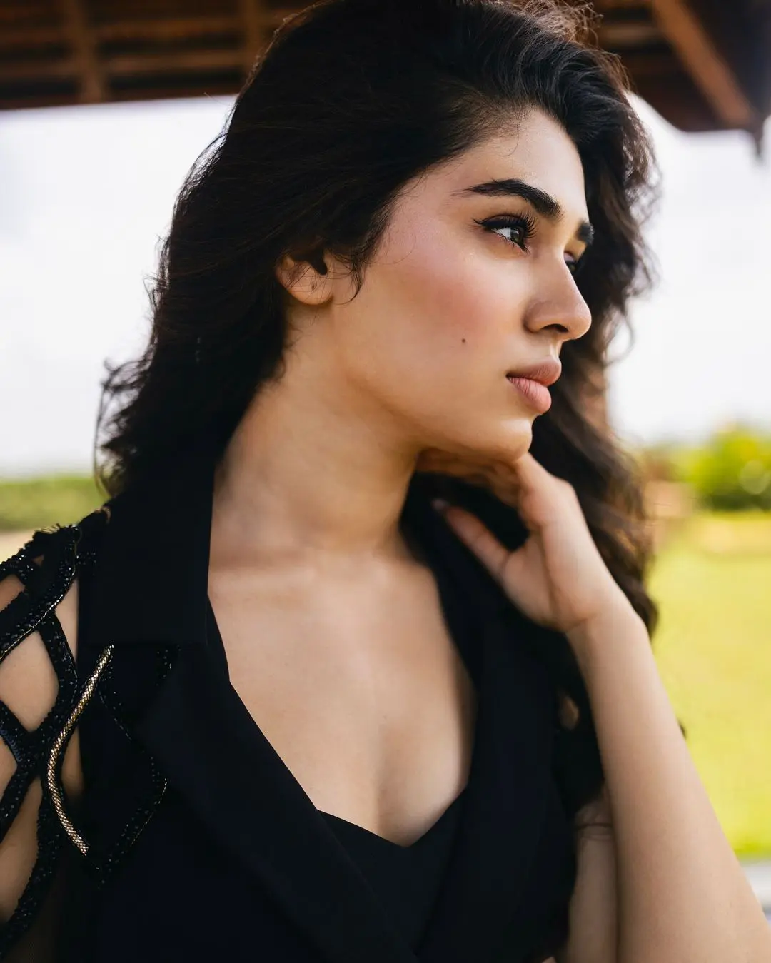 Krithi Shetty Stylish Looks in Black Dress