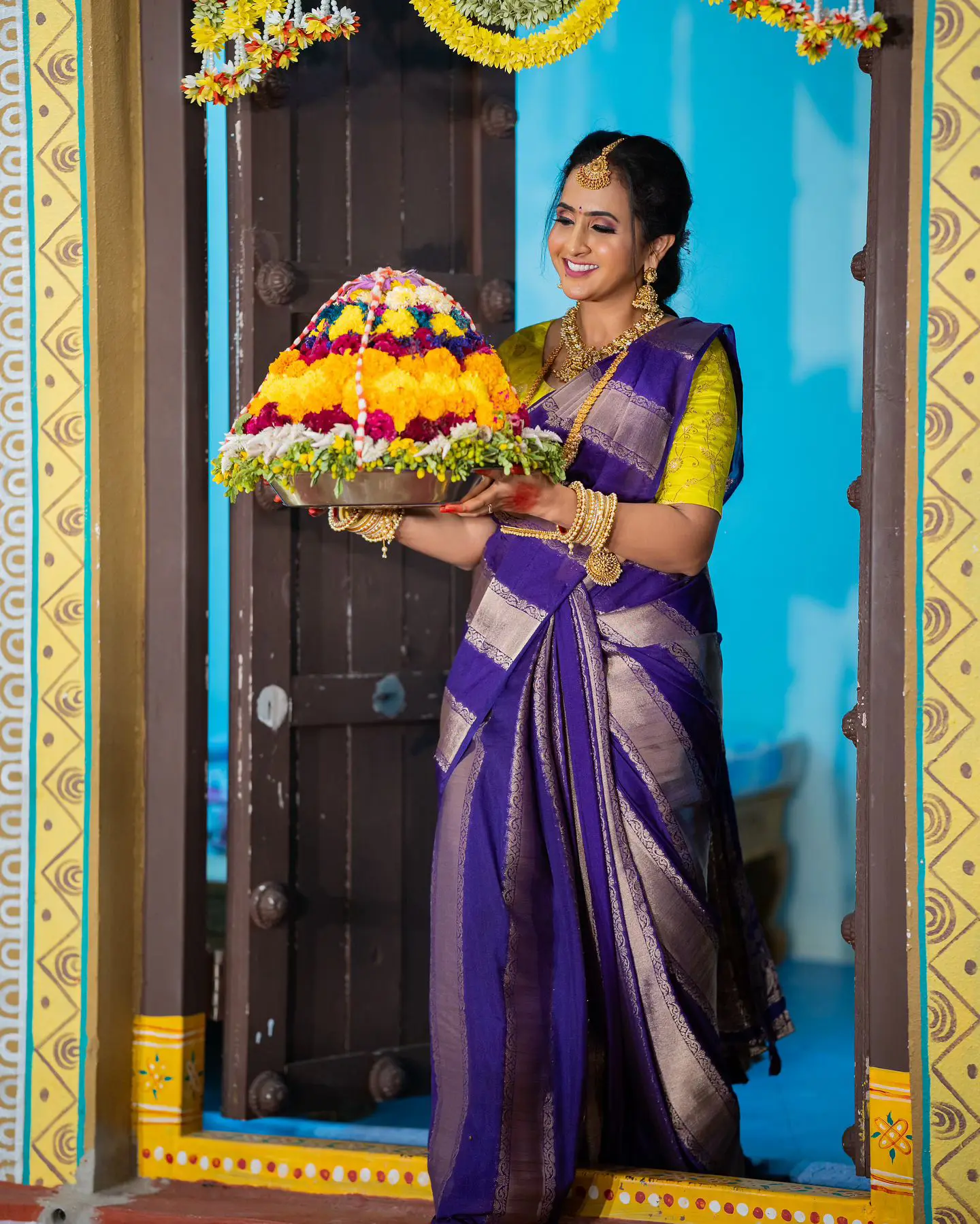 Lasya Manjunath Bathukamma Celebrations Photos