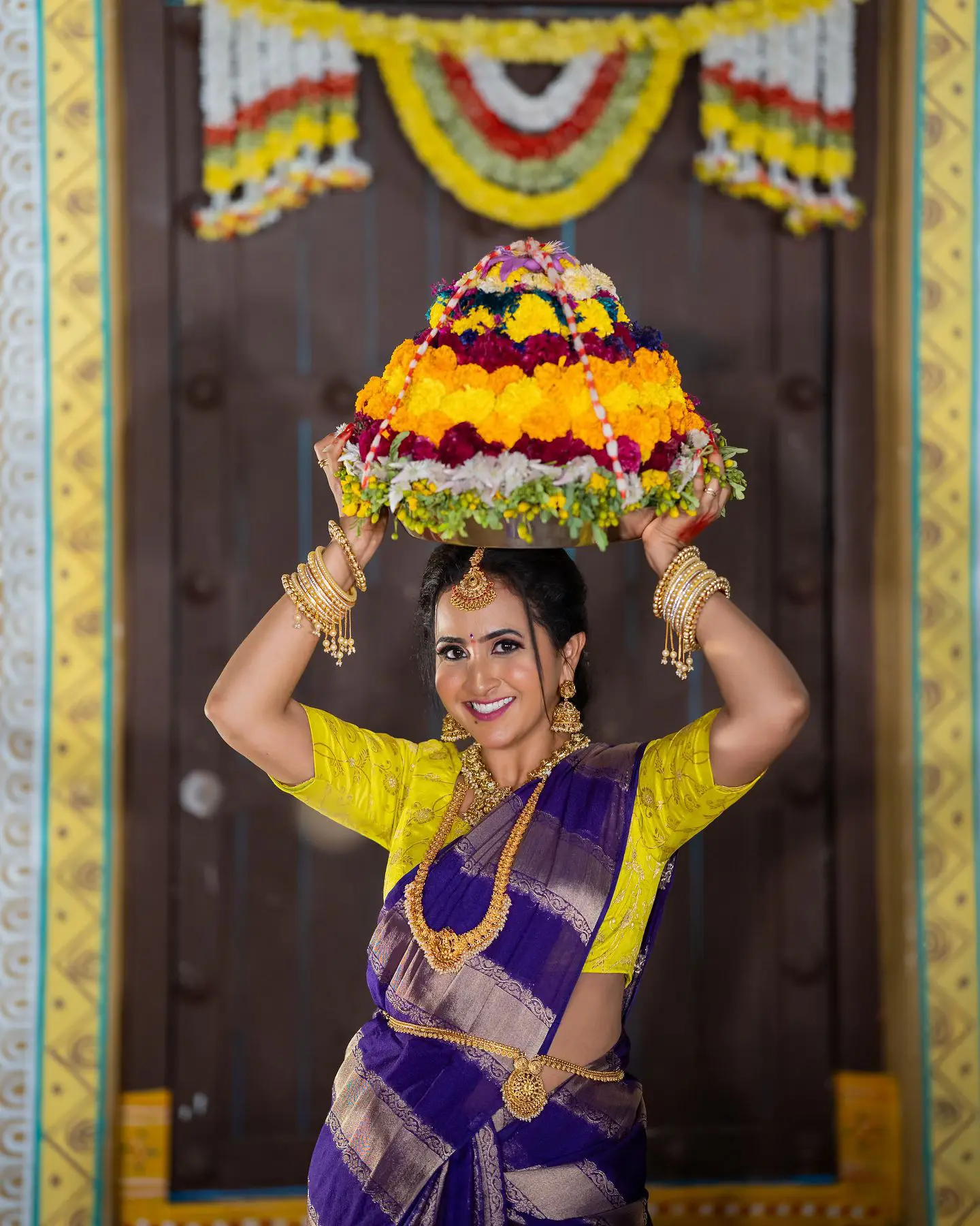 Lasya Manjunath Bathukamma Celebrations Photos
