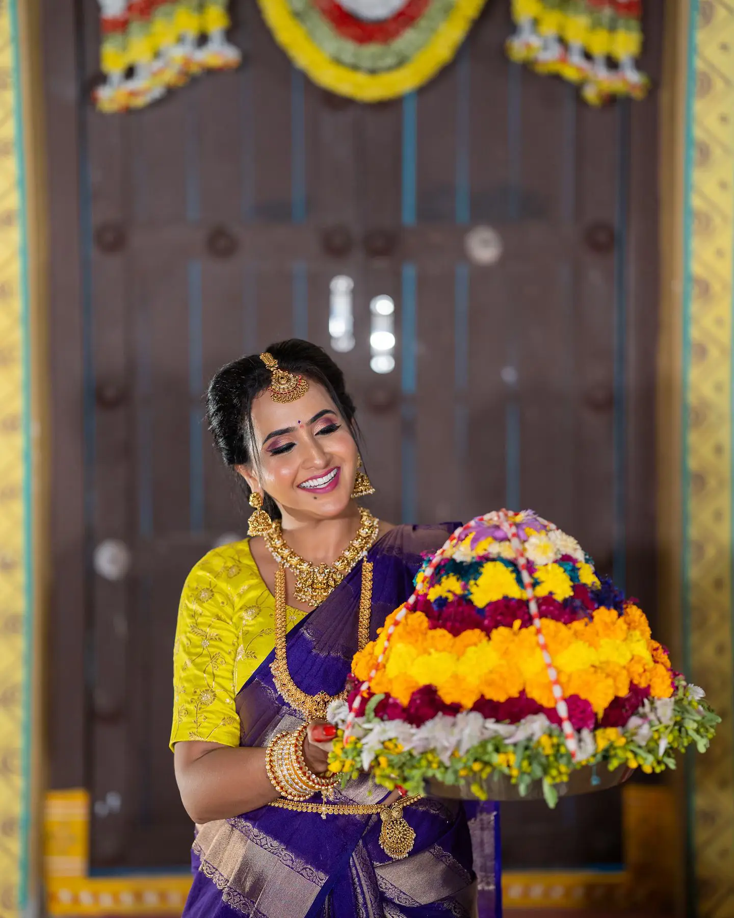 Lasya Manjunath Bathukamma Celebrations Photos