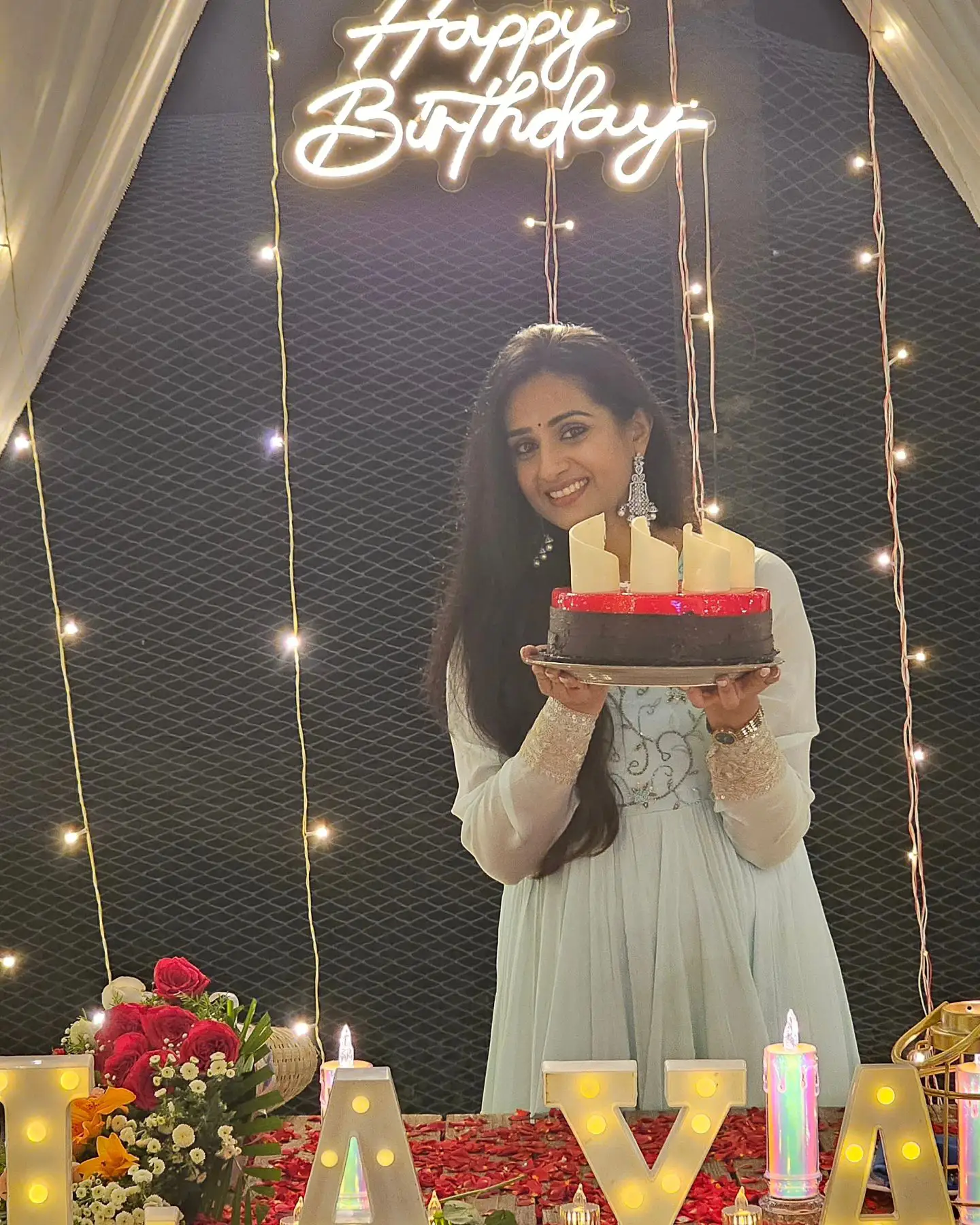 Laya Gorty Birthday Celebrations in Beach