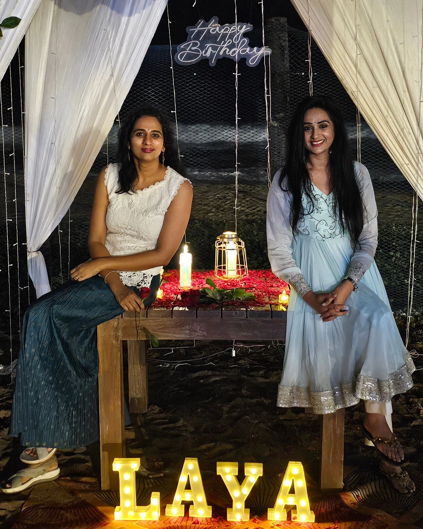 Laya Gorty Birthday Celebrations in Beach