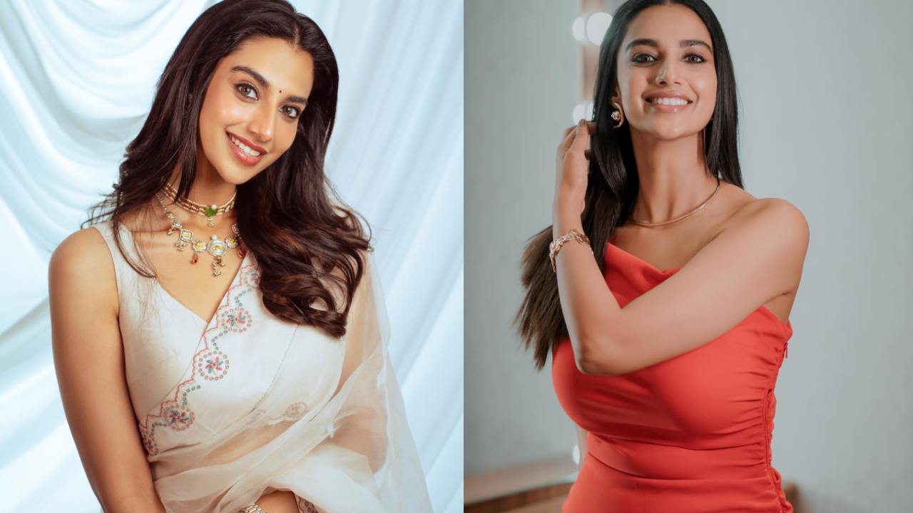 Meenaakshi Chaudhary : ఓ పక్క చీరలో.. మరో పక్క మోడ్రన్ డ్రెస్‌లో మిలమిల మెరిపిస్తున్న మీనాక్షి చౌదరి..
